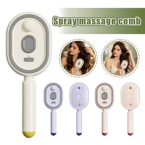 Electric Spray Airbag Massage Comb Essential Oil Atomized Hair Brush