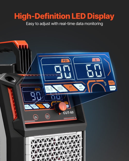 Plasma Cutter, 60A Non-Touch Pilot Arc Plasma Cutting Machine, Digital